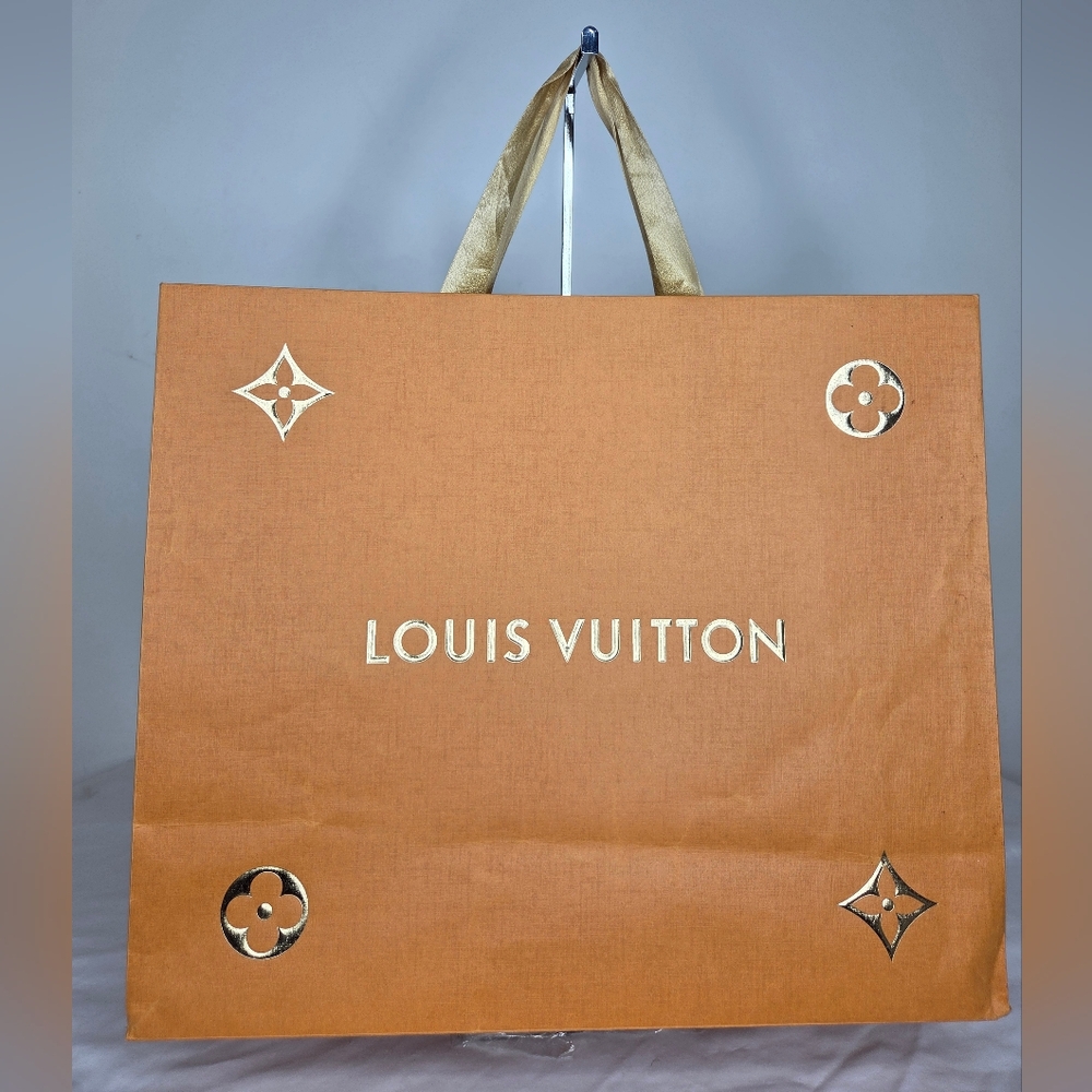 Louis Vuitton Large Shopping Bag In Orange And Gold Accent